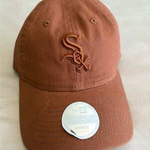 Rust color white Sox hat